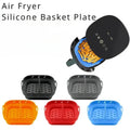 Black, Gray, Orange, Red and Light blue Air Fryer Silicone Trays.