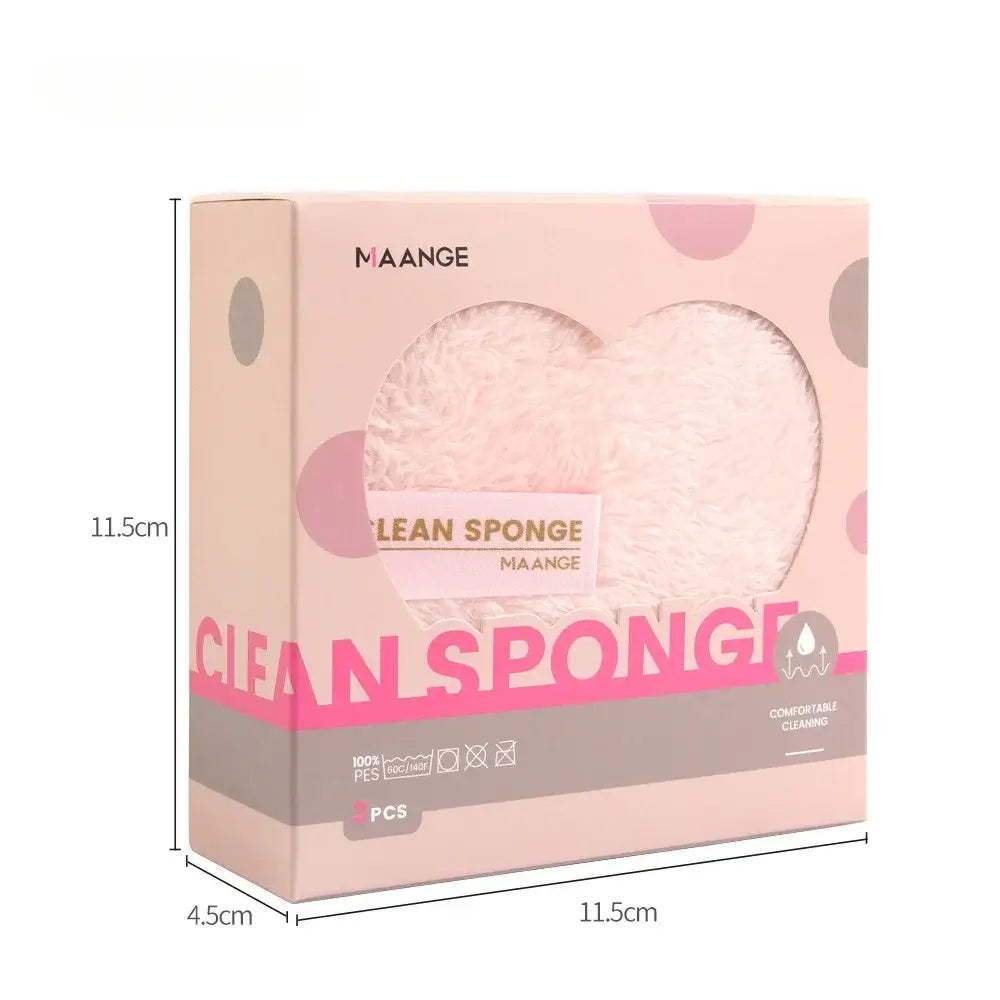 The Washable Makeup Sponge packaging and its dimensions: 11.5cm in Width, 4.5cm in Depth and 11.5cm in Height.
