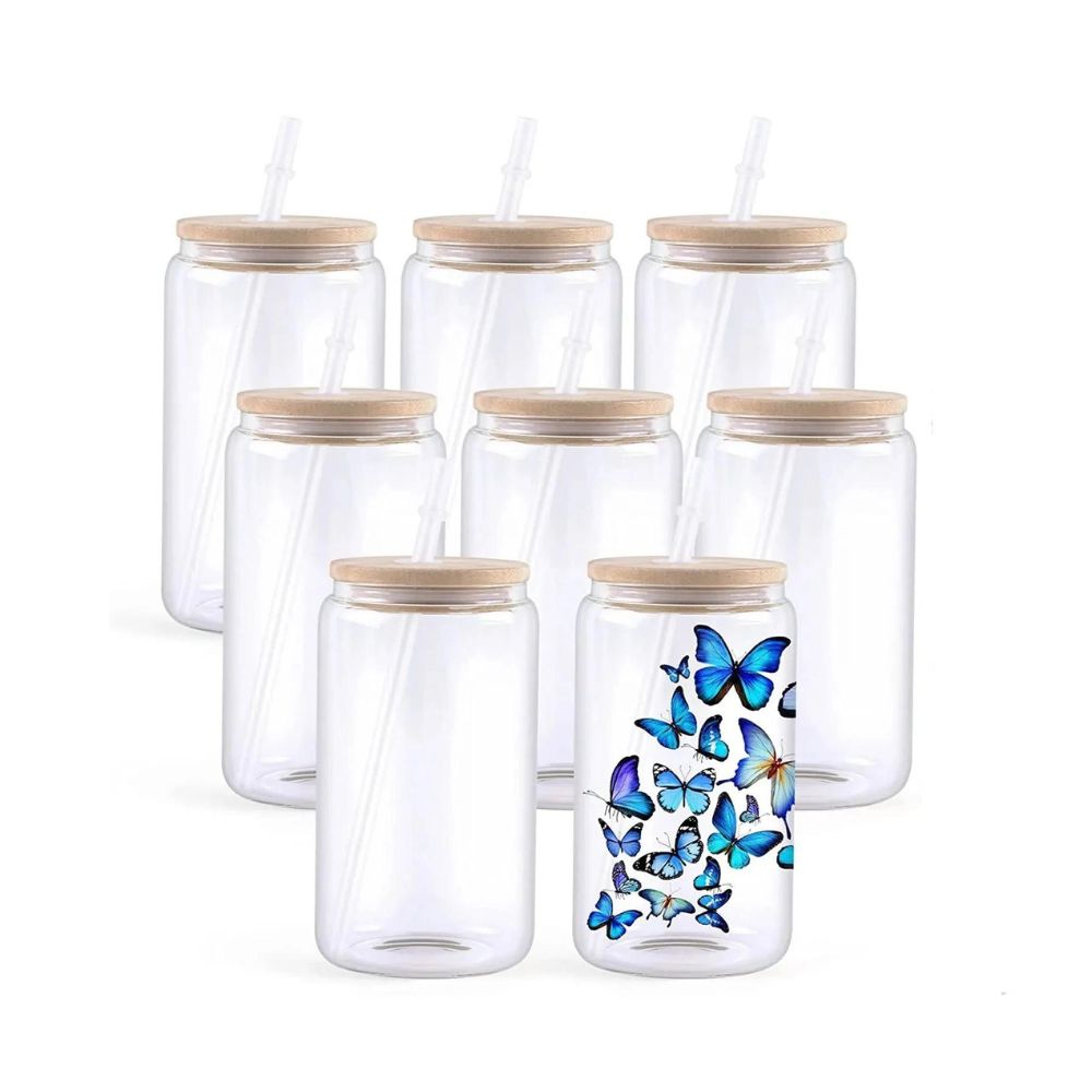 Frosted 16oz Tumblers with Lid